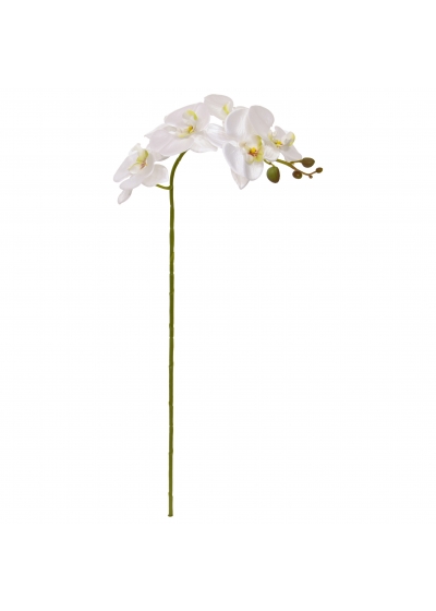 Fiore artificiale Phalaenopsis 90 cm bianco