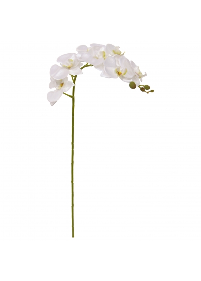 Fiore artificiale Phalaenopsis 95 cm bianco