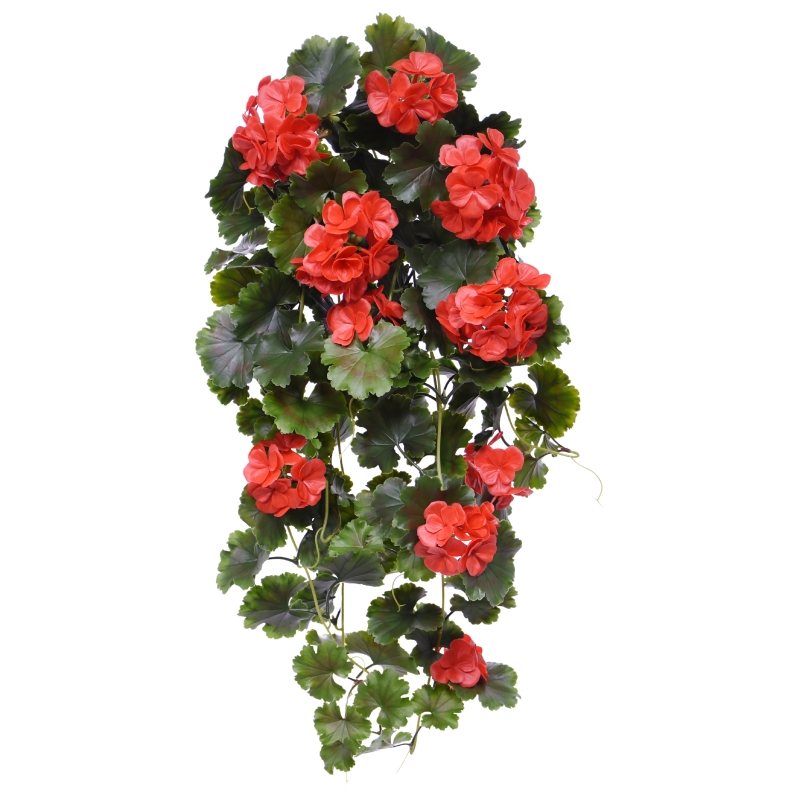 Arte Geranio Appeso 65cm UV Rosso