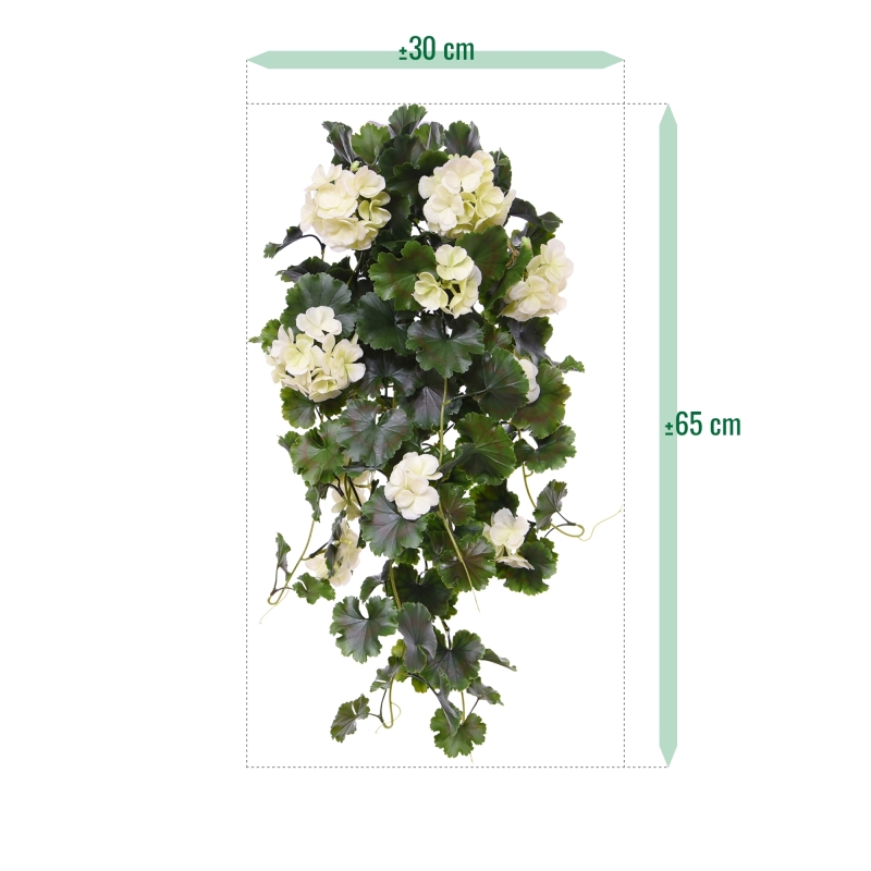 Geranio da appendere Arte 65cm UV Crema