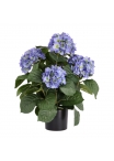 Pianta artificiale di ortensia deluxe 45 cm - blu