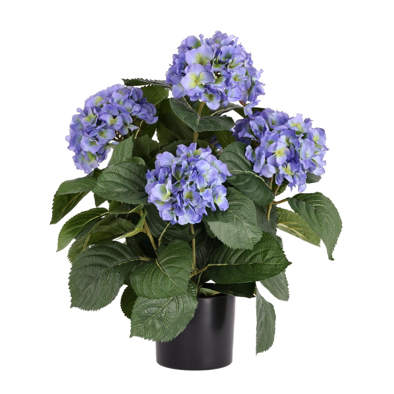 Pianta artificiale di ortensia deluxe 45 cm - blu