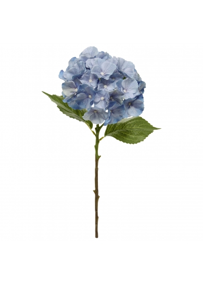 Ortensia fiore artificiale 50cm blu