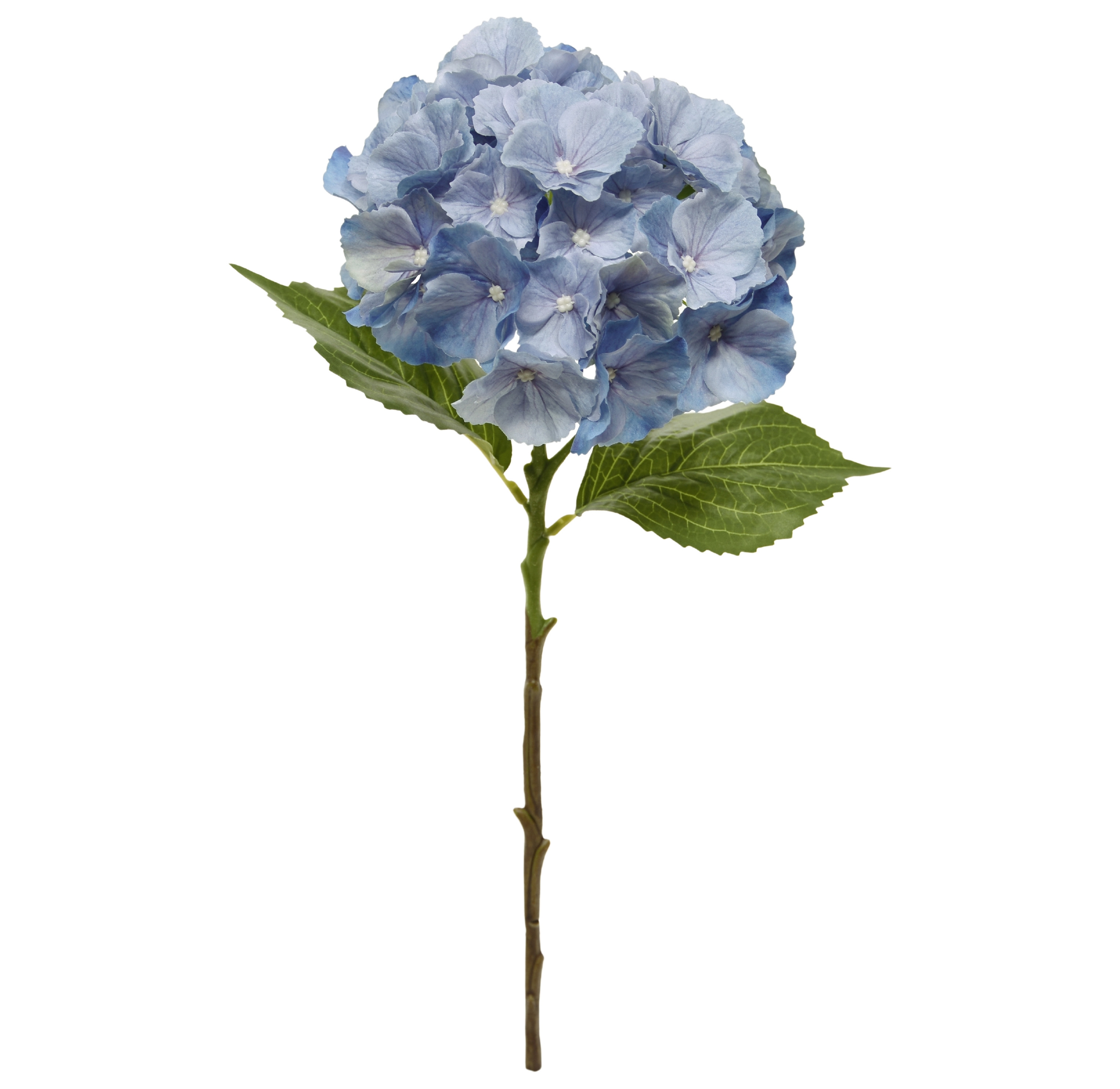Ortensia fiore artificiale 50cm blu