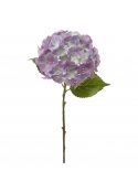 Ortensia fiore artificiale 50cm viola