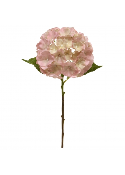 Ortensia fiore artificiale 50cm rosa