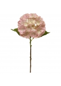 Ortensia fiore artificiale 50cm rosa