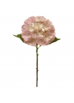 Ortensia fiore artificiale 50cm rosa
