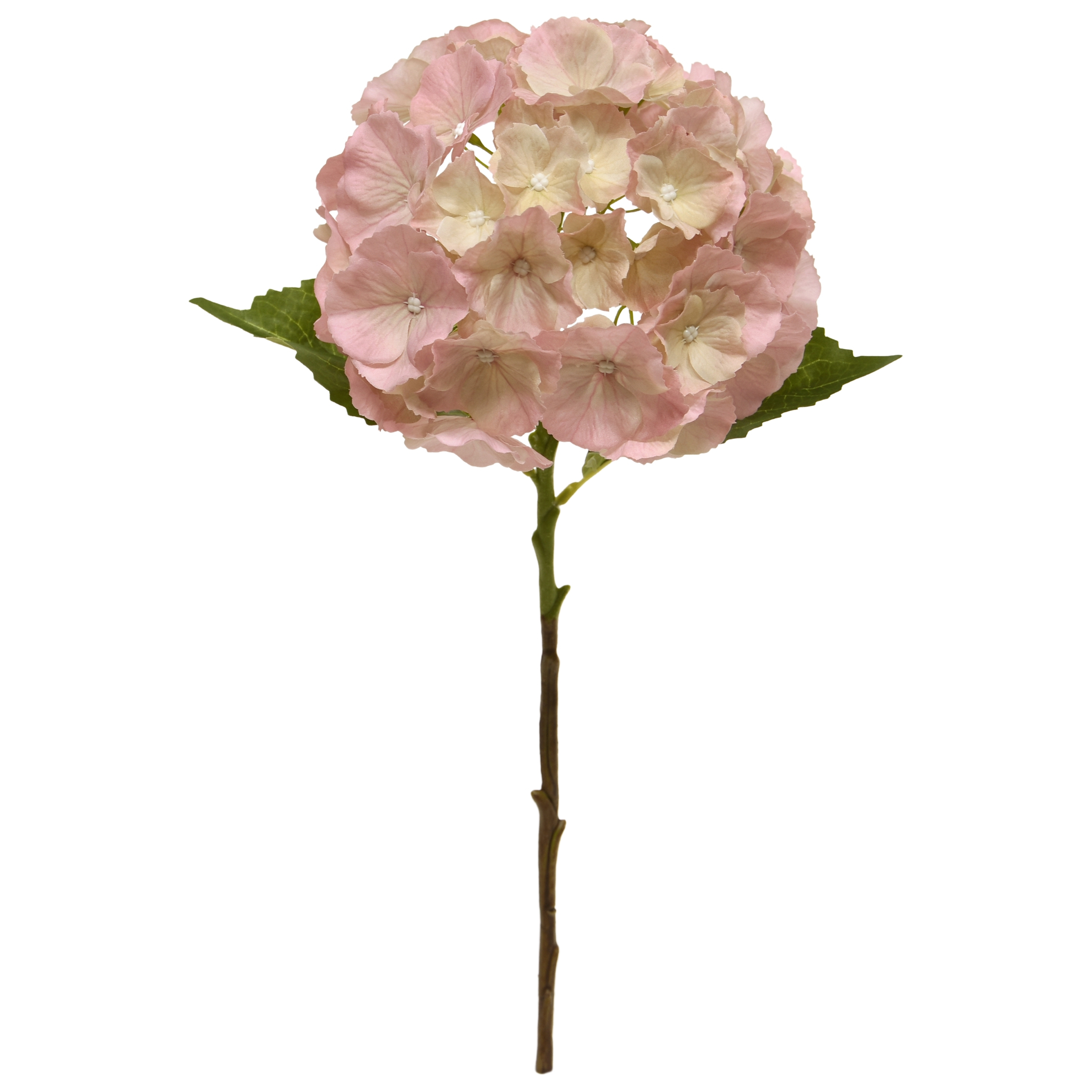 Ortensia fiore artificiale 50cm rosa