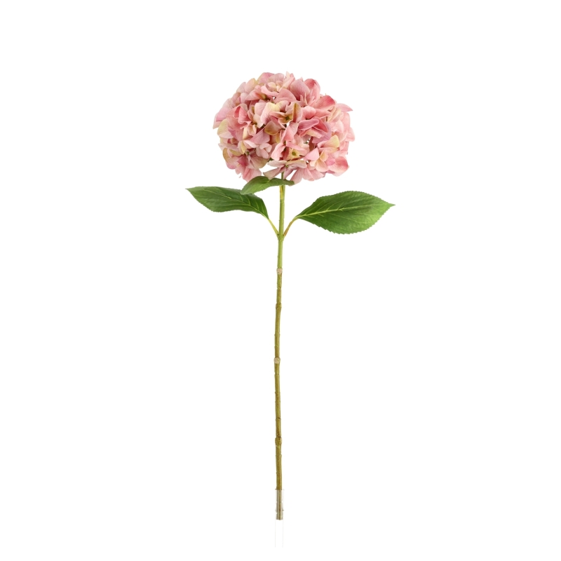 Ramo di Ortensia Artificiale N 67cm Rosa