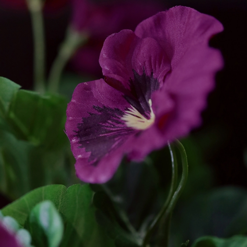 Pianta di Viola Artificiale 25 cm Viola in Vaso