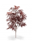Ramo sintetico Ming Aralia 50 cm bordeaux UV
