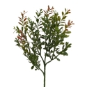 Ramo artificiale di bosso 45 cm - rosso/verde