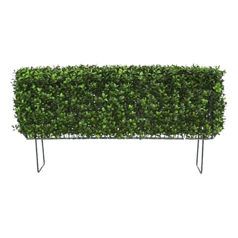 Siepe artificiale di bosso deluxe 80x27cm - resistente ai raggi UV