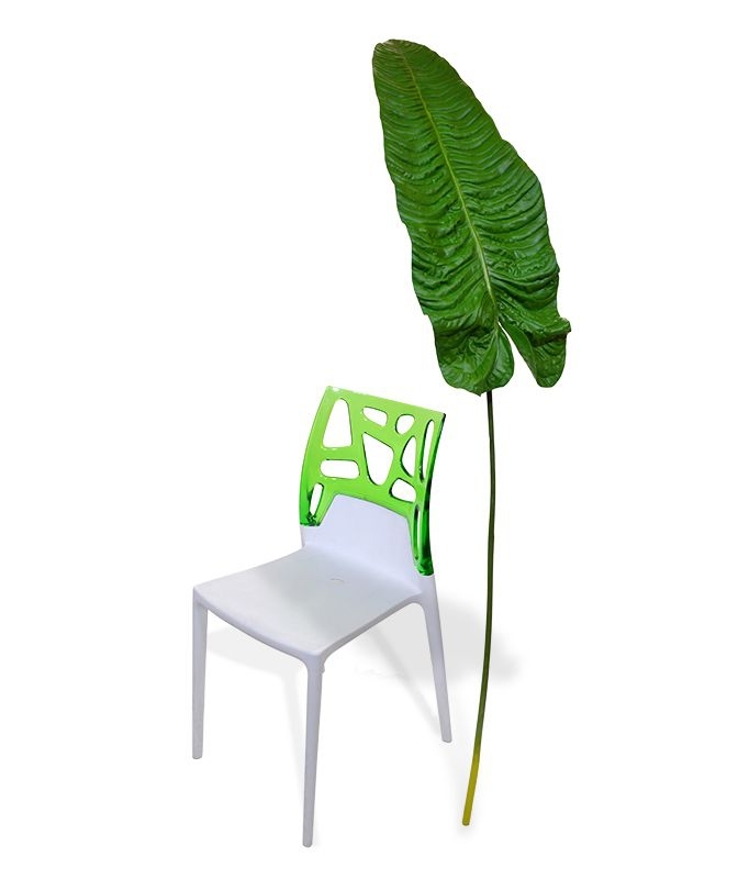 Ramo di foglie artificiali di Alocasia XL