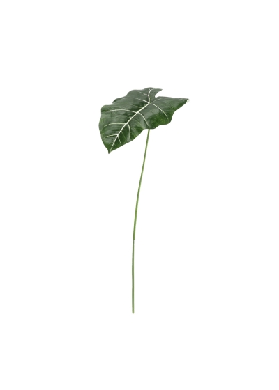 Ramo di Alocasia Frydek Artificiale 58cm Verde