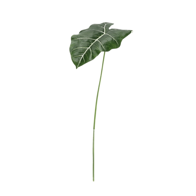 Ramo di Alocasia Frydek Artificiale 58cm Verde