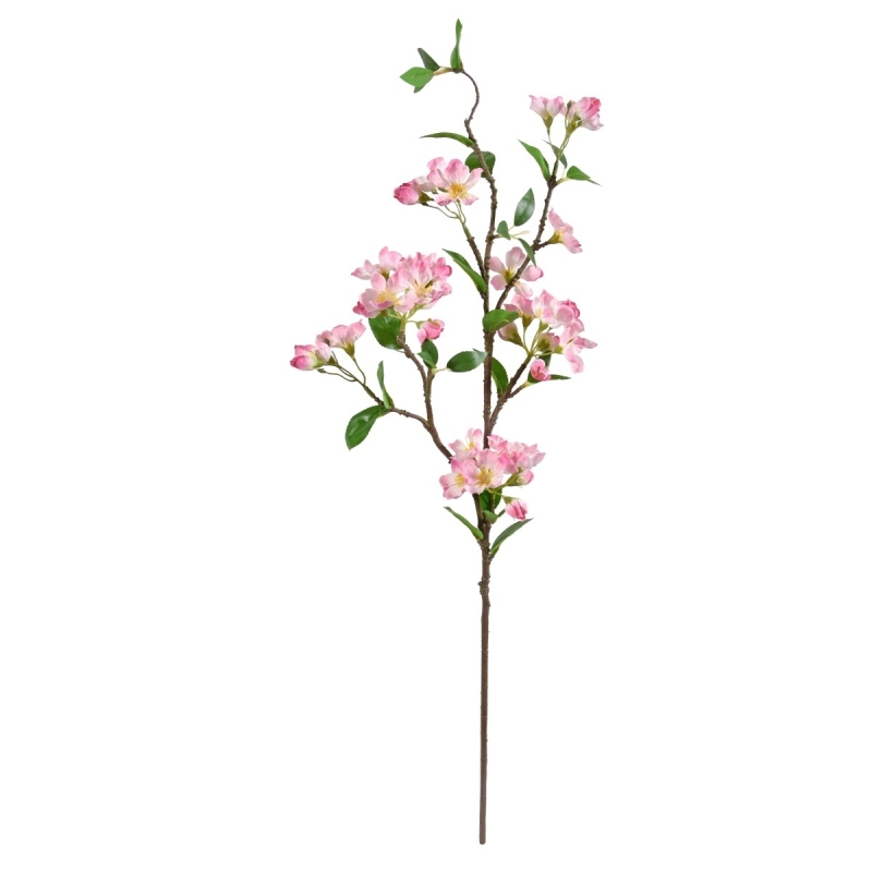 Ramo artificiale di fiori di melo deluxe 95 cm rosa