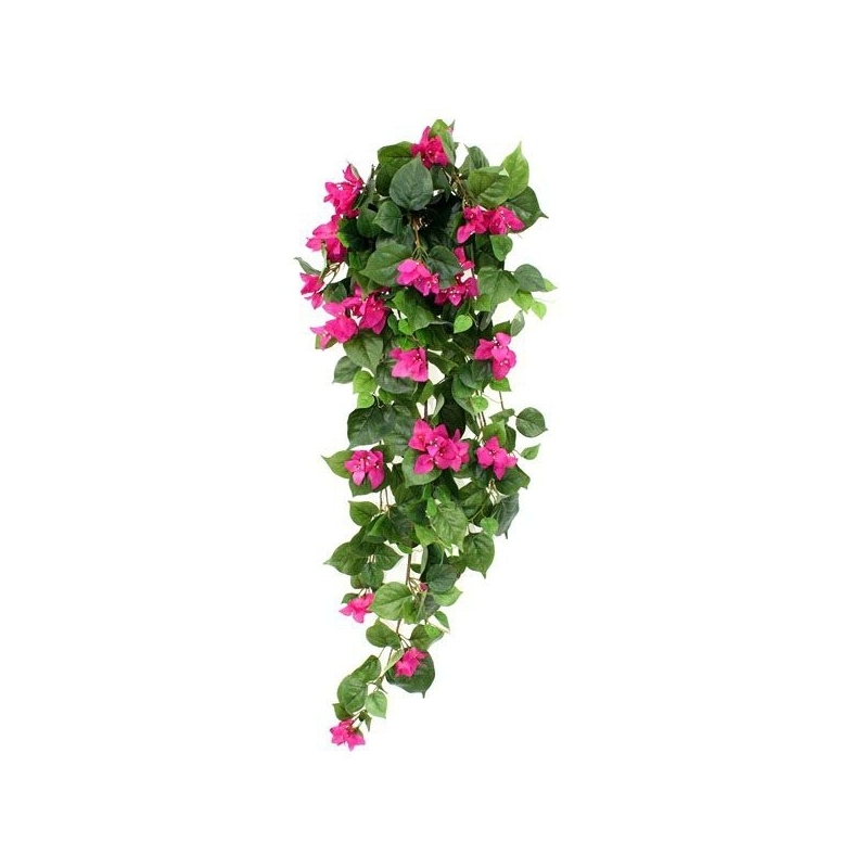 Bougainvillea artificiale da appendere 100 cm - viola