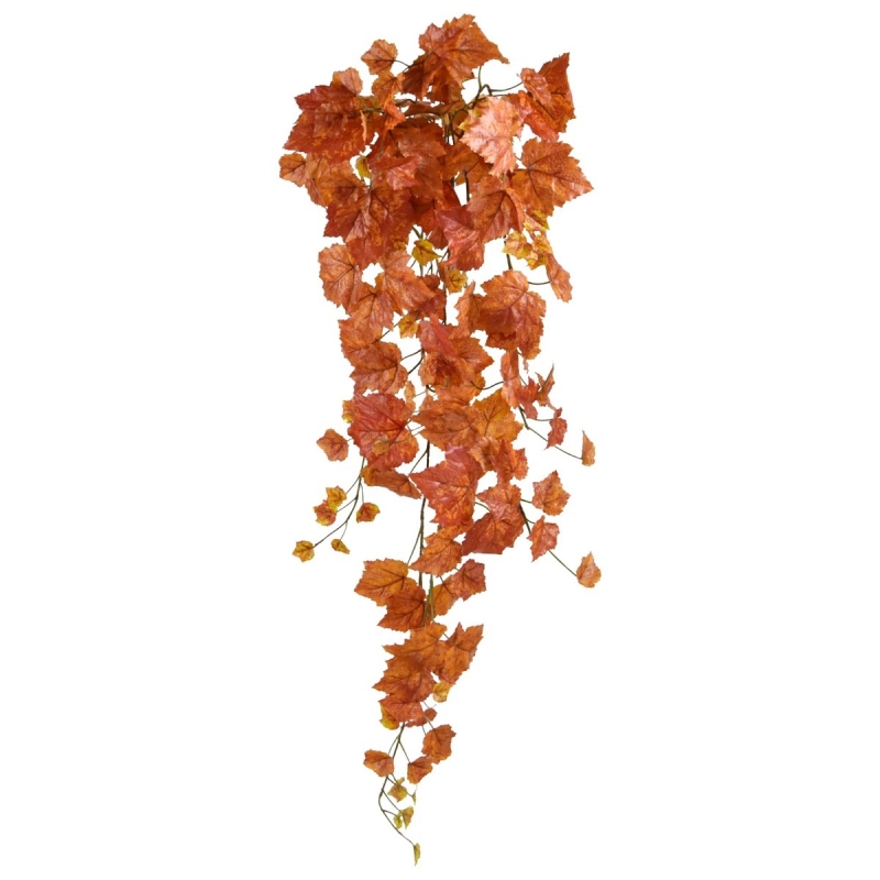 Pianta artificiale appesa Autumn Grape leaf 95cm