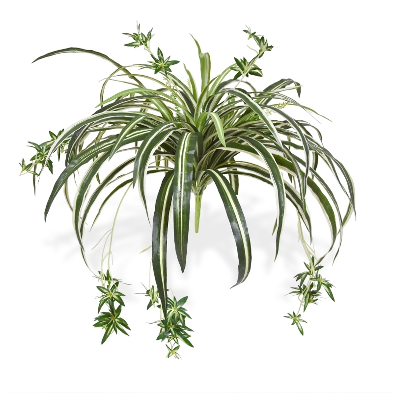 Pianta artificiale da appendere Chlorophytum 50 cm