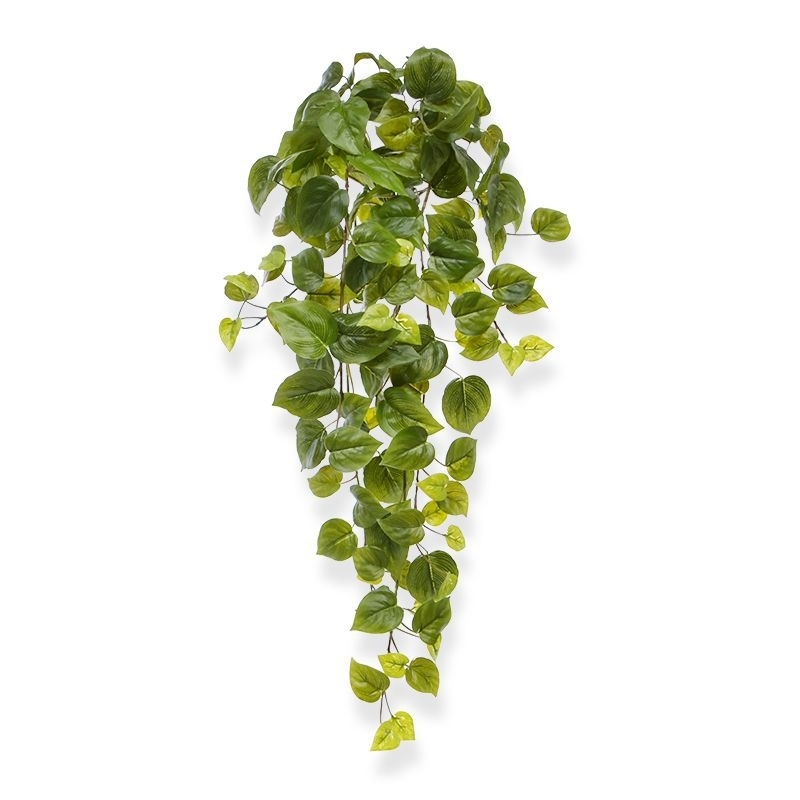Filodendro artificiale sospeso 65 cm verde