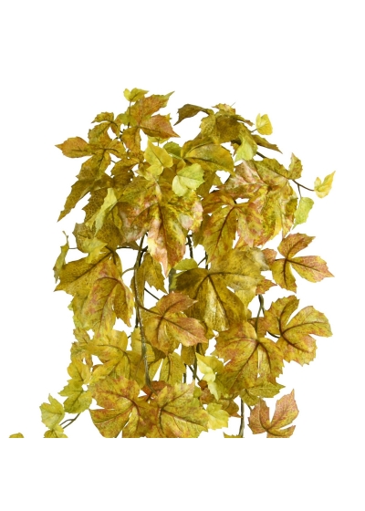 Pianta artificiale pensile Acero d'autunno 65cm giallo