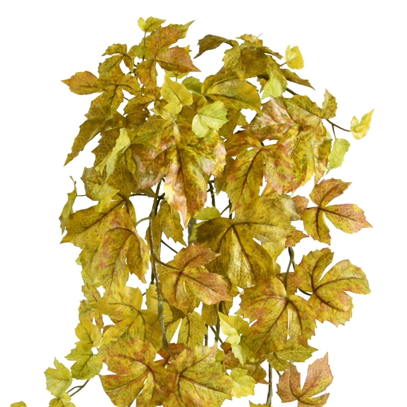 Pianta artificiale pensile Acero d'autunno 65cm giallo