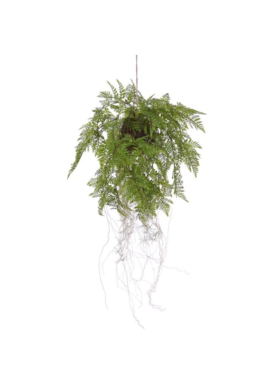 Composizione di felci artificiali a strascico di 35 cm su corda