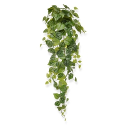 Pianta artificiale Scindapsus Pictus da appendere 90 cm