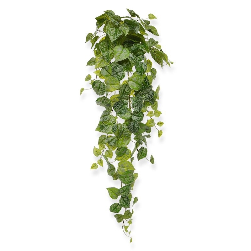 Pianta artificiale Scindapsus Pictus da appendere 90 cm