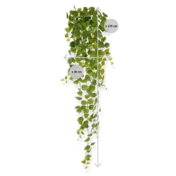 Filodendro artificiale sospeso 130 cm verde