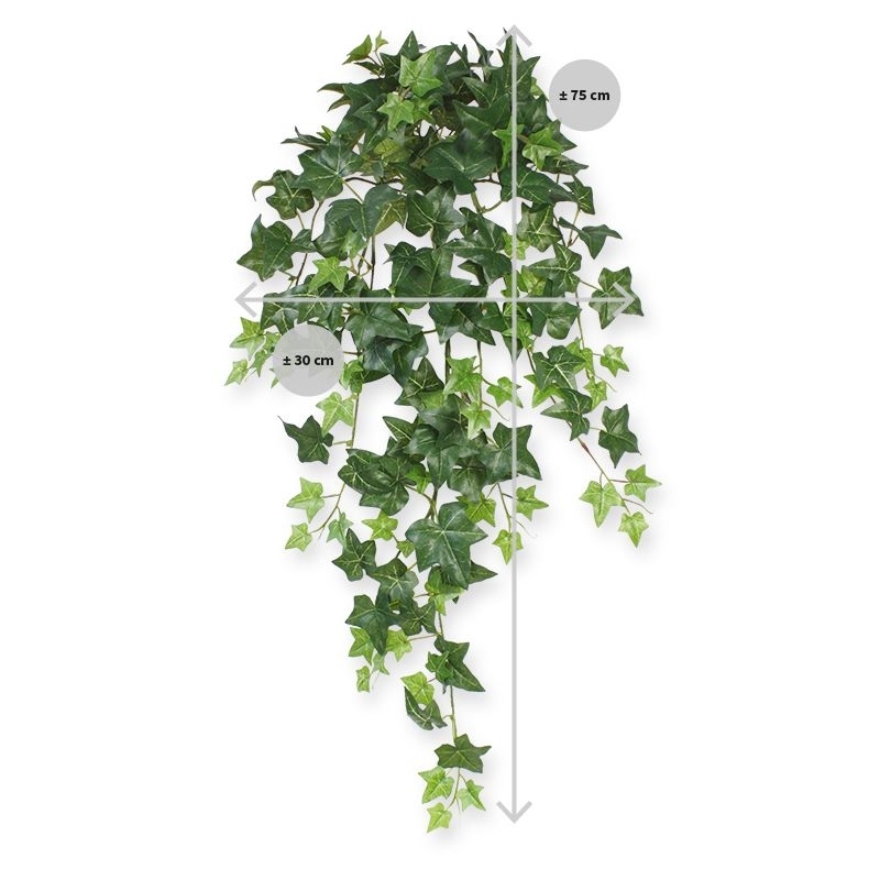 Pianta artificiale verde di edera rampicante 75 cm
