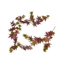 Ghirlanda artificiale autunnale di aceri 180 cm bordeaux
