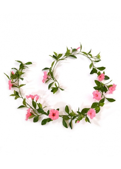 Ghirlanda di petunie Deluxe 180 cm rosa