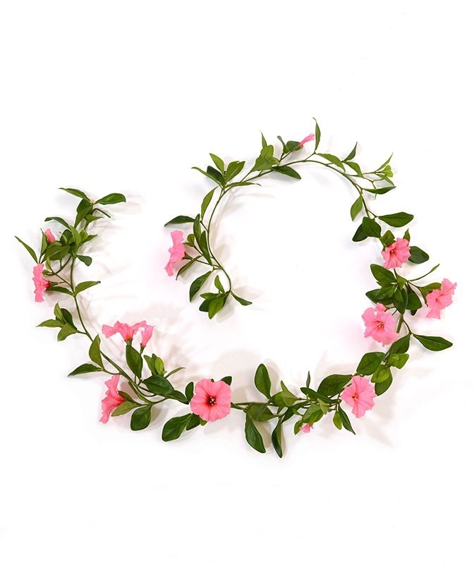 Ghirlanda di petunie Deluxe 180 cm rosa