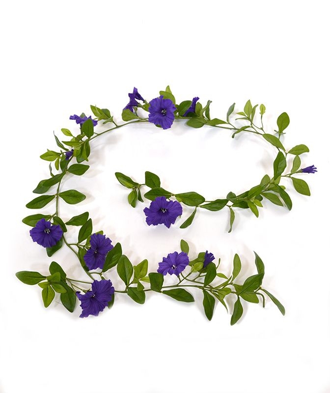 Ghirlanda di petunie Deluxe 180 cm viola