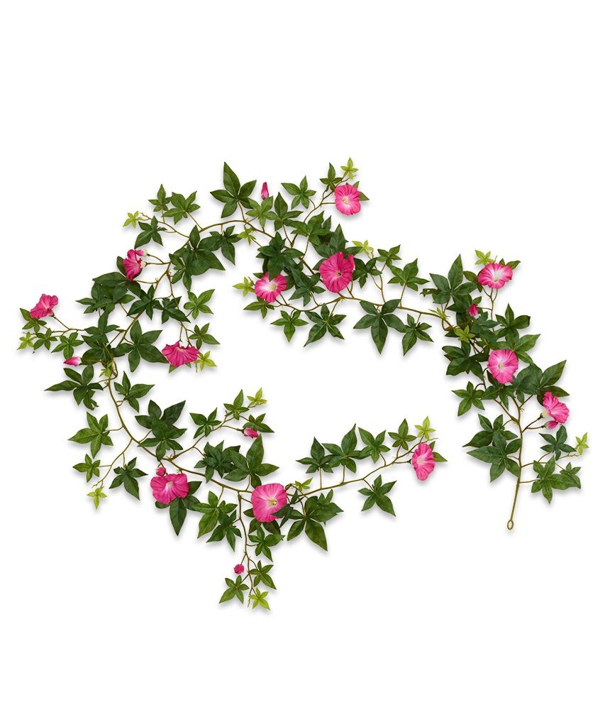 Ghirlanda di petunia artificiale pendente 180cm - cerise