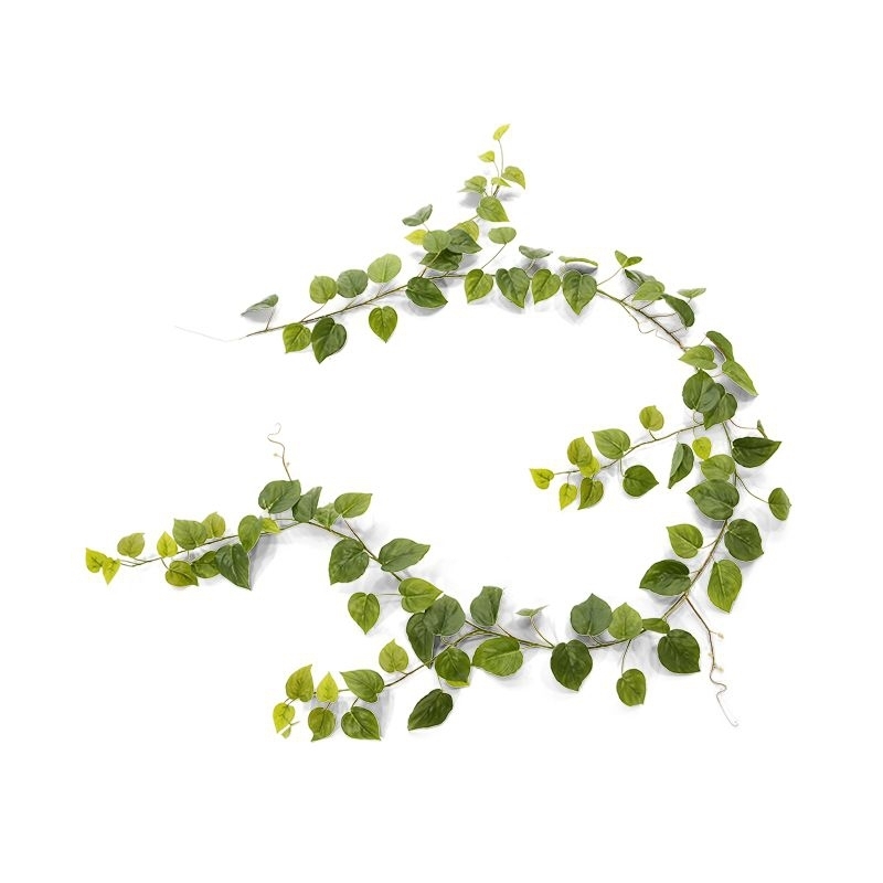 Ghirlanda artificiale di filodendro 180 cm verde