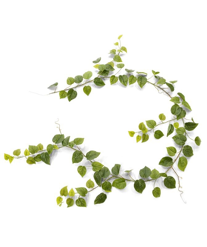 Ghirlanda artificiale di filodendro 180 cm verde