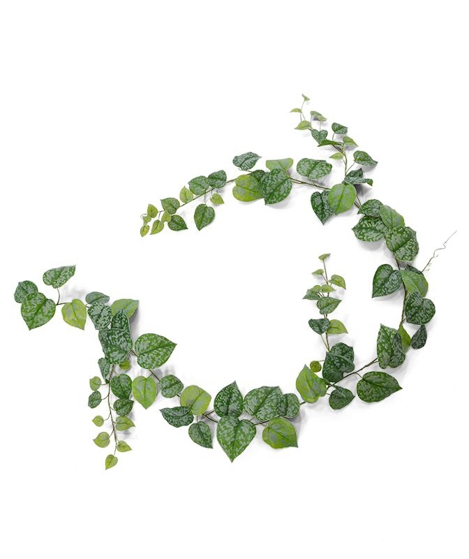 Ghirlanda artificiale di Scindapsus Pictus 180 cm