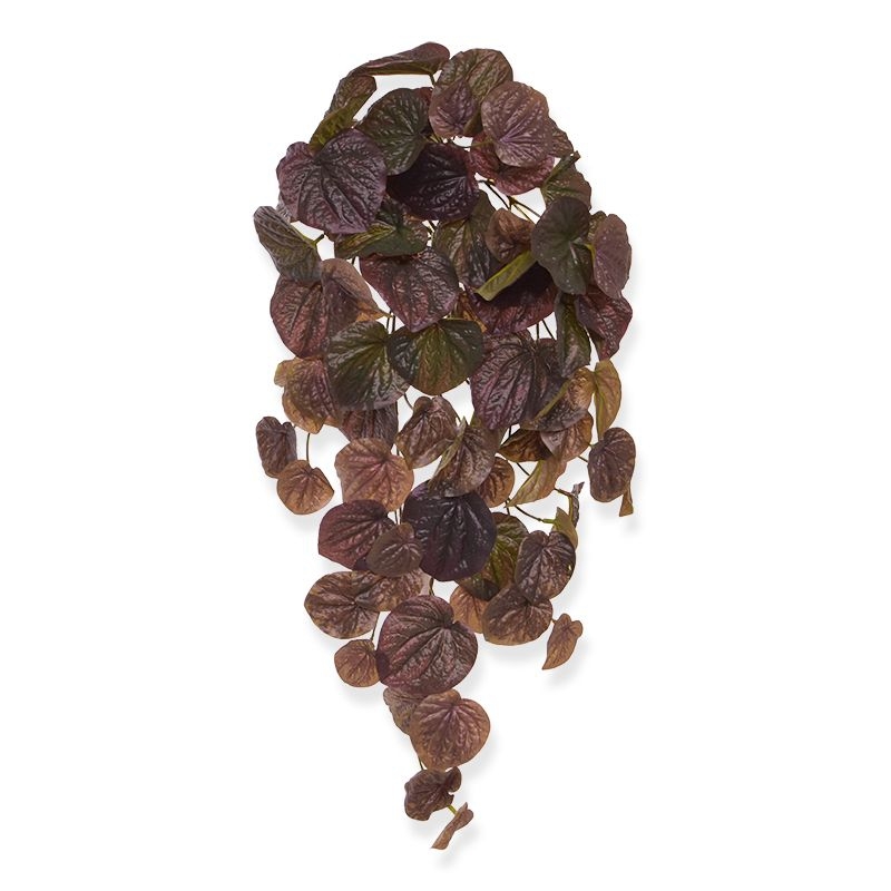 Peperomia Caperata kunsthanger 60cm - burgundy