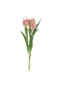 Mazzo di tulipani artificiali RT rosa 40 cm