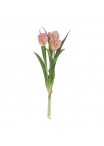 Mazzo di tulipani artificiali RT rosa 40 cm