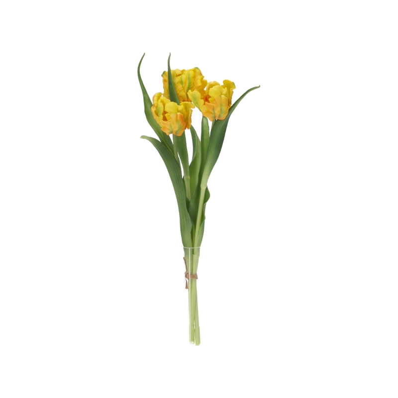 Mazzo di tulipani artificiali RT giallo 40 cm