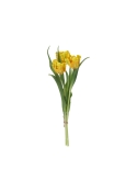 Mazzo di tulipani artificiali RT giallo 40 cm