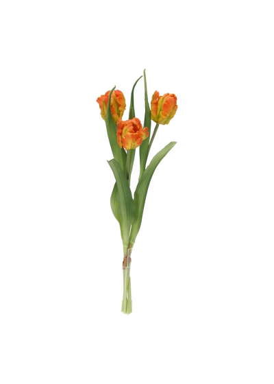 Mazzo di tulipani artificiali RT arancione 40 cm