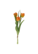Mazzo di tulipani artificiali RT arancione 40 cm
