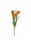 Mazzo di tulipani artificiali RT arancione 40 cm