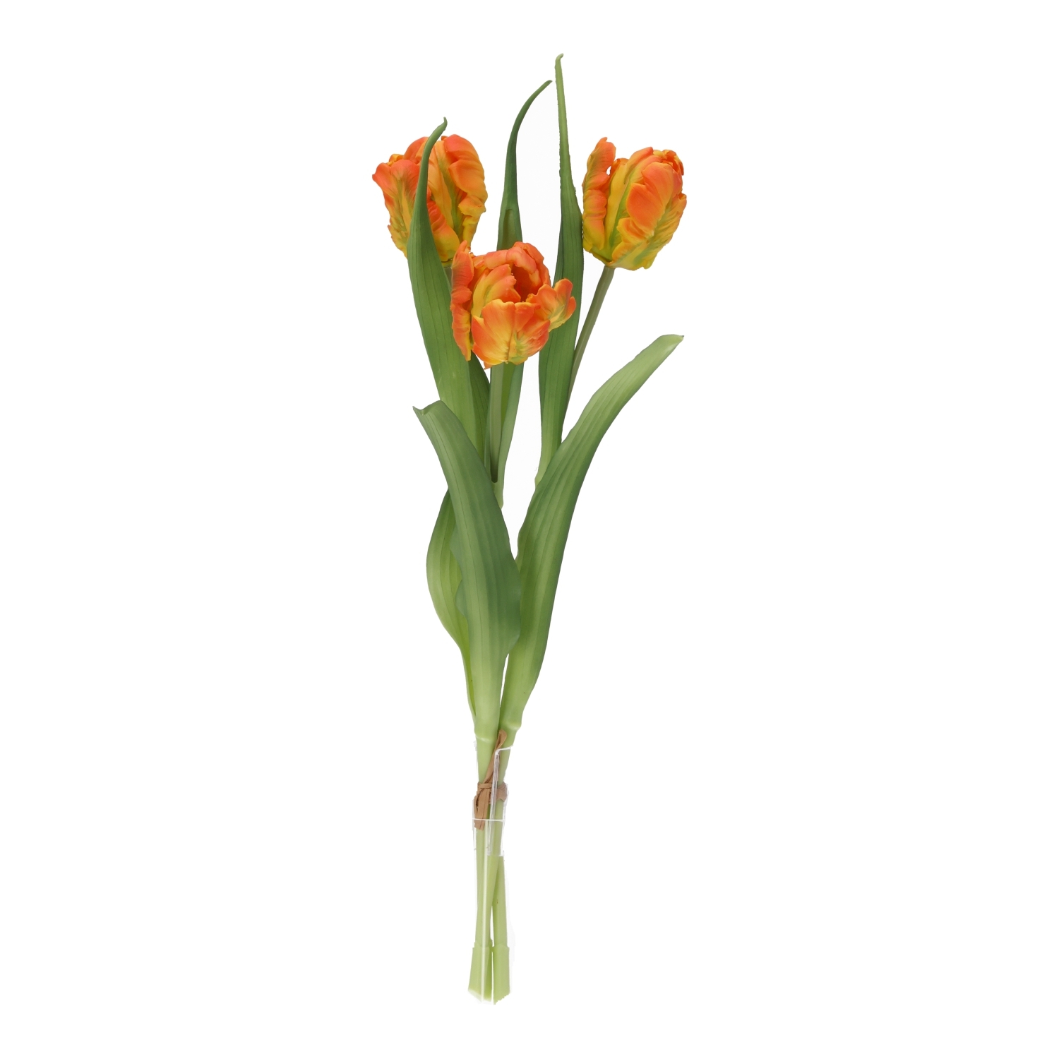 Mazzo di tulipani artificiali RT arancione 40 cm